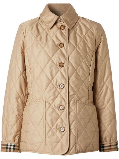 burberry collarless diamond quilted lightweight jacket|burberry quilted jacket outlet price.